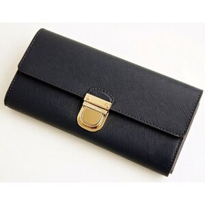 Michael Kors Women Bridgette Saffiano Flap‎  Pebble Leather Wallet NWOT